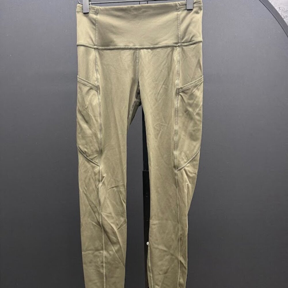Lululemon Speed Up Leggings in Olive Green